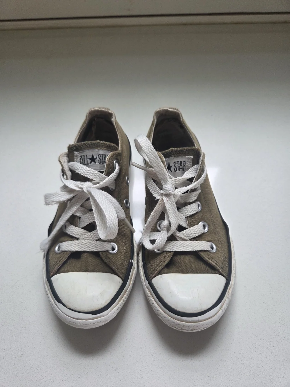 Converse Kids' Olive Green Low-Top Sneakers
